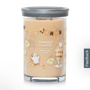 NWT Yankee Candle Signature Large Tumbler Boo-nana Toffee Halloween Candle